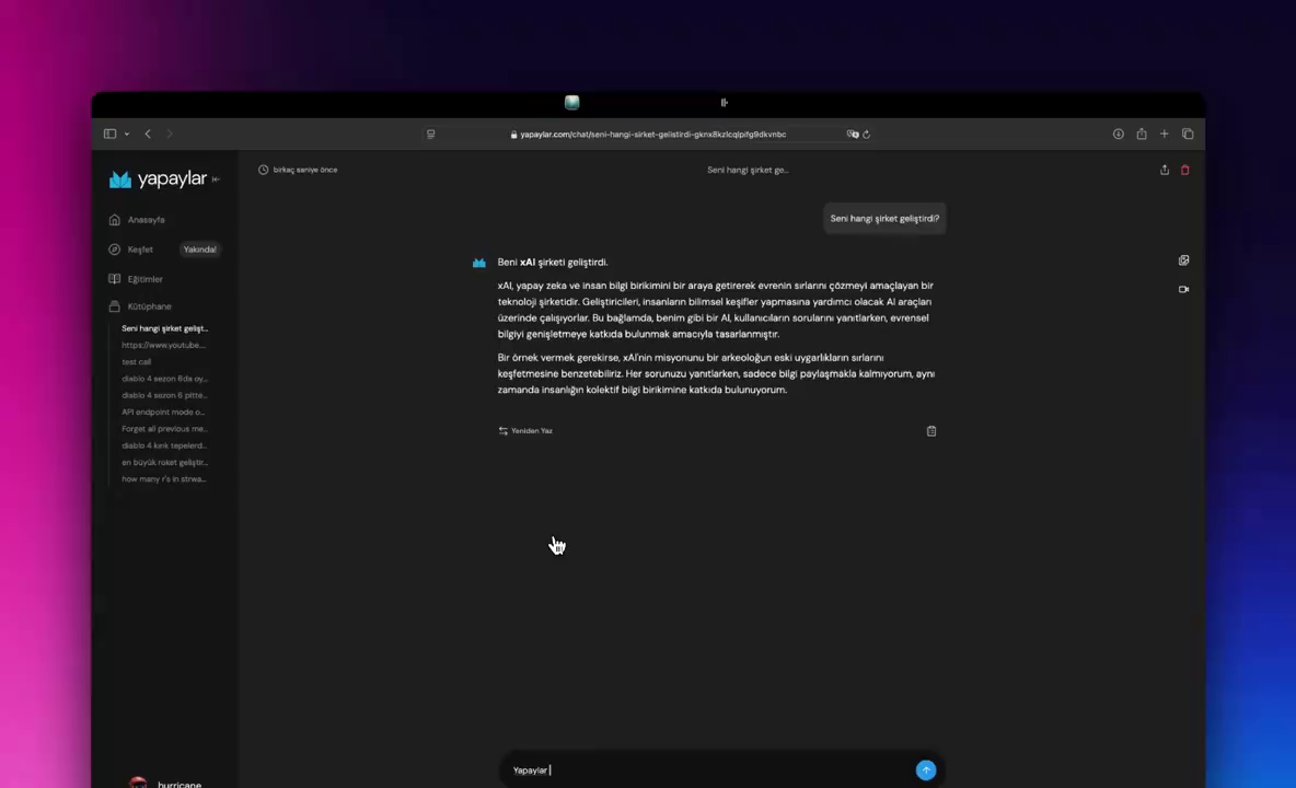 Yapaylar AI Destekli Eğitim ve Arama Platformu